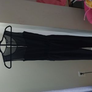 New Choices women's black sleeveless bodysuit jumpsuit rompers small